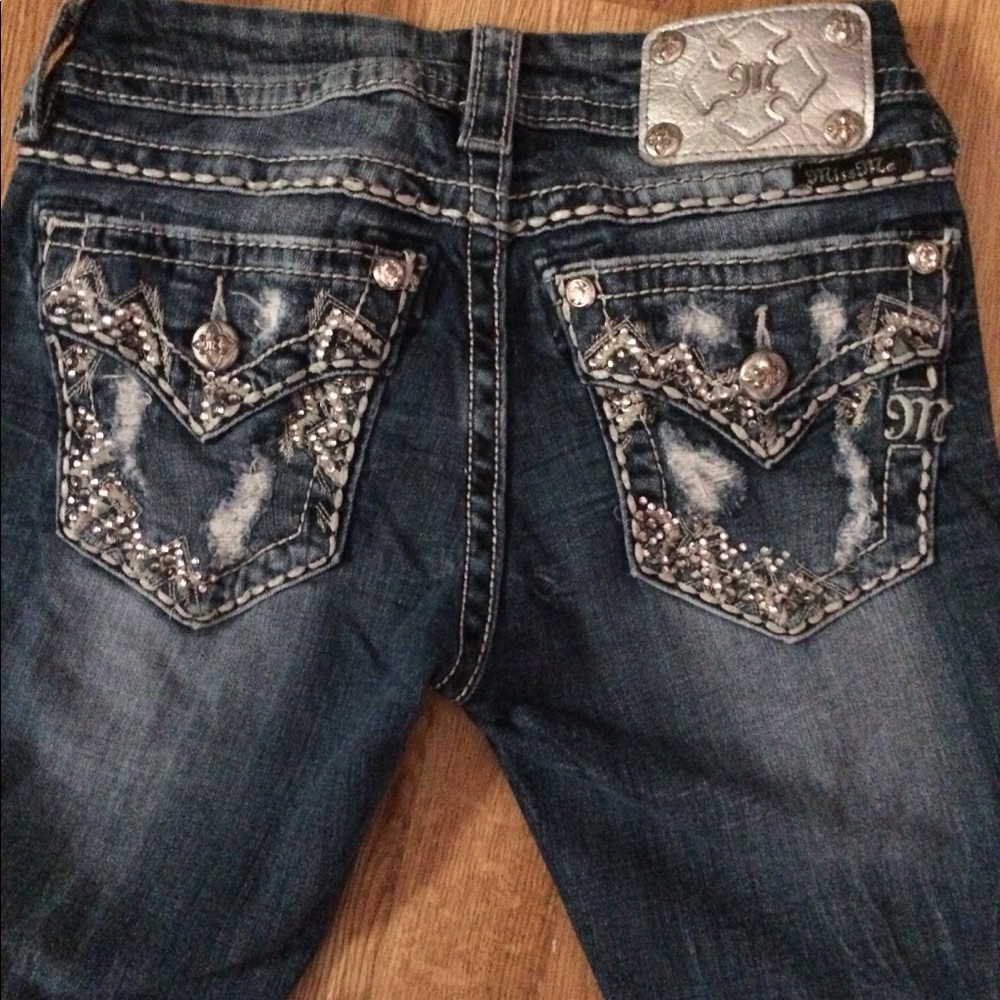 Miss me ankle skinny jeans 25 distressed Blingy!
